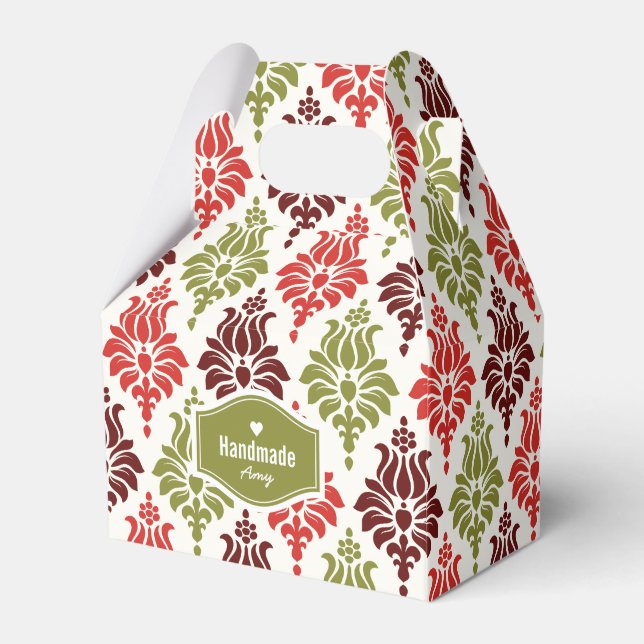 Personalisiertes Schneeflocken-Muster Geschenkschachtel (Vorderseite)