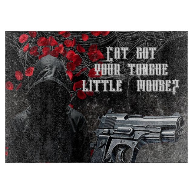 Personalisiertes Schneiden von Glas Schneidebrett (Vorderseite)