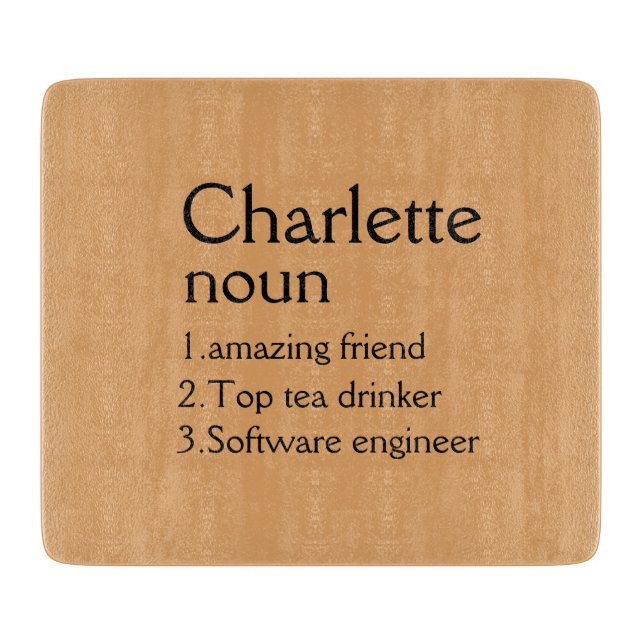 Personalisiertes Schneidwerk Hochzeit Charcuterie  Schneidebrett (Vorderseite)