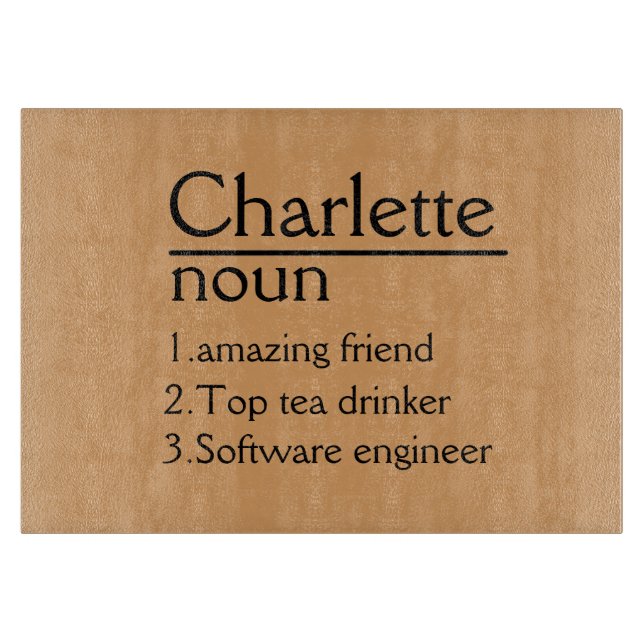 Personalisiertes Schneidwerk Hochzeit Charcuterie  Schneidebrett (Vorderseite)