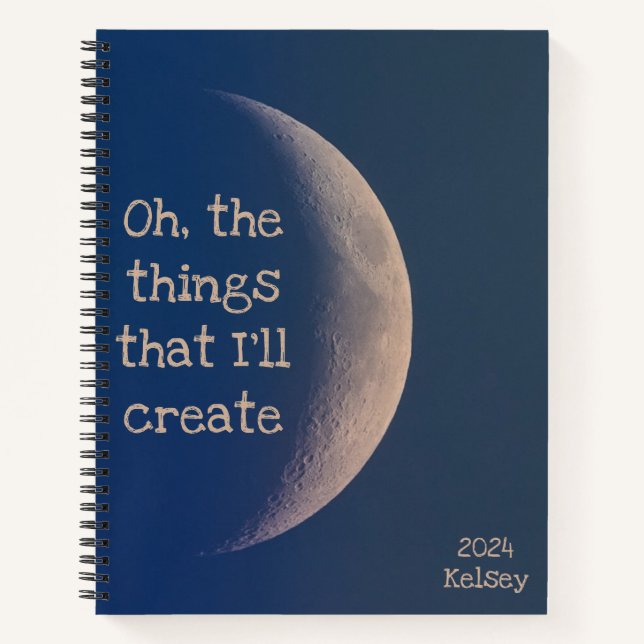 Personalisiertes Schöpfungsblatt Notizbuch (Vorderseite)