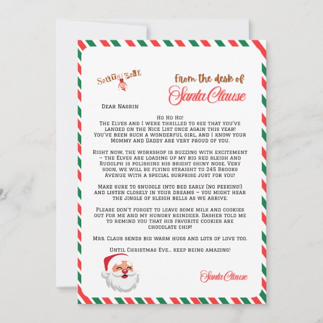 Personalisiertes Schreiben (Vorderseite)