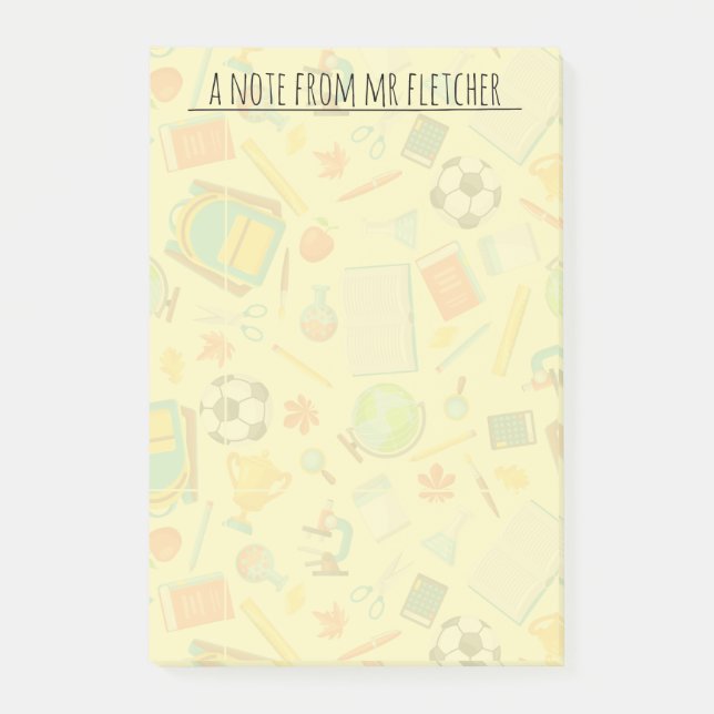 Personalisiertes Schulangebot Post-it Klebezettel (Vorderseite)