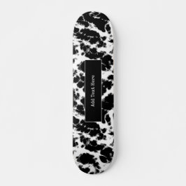 Personalisiertes Schulbuch aus schwarzem Marmor Skateboard