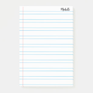 Personalisiertes Schulbuch Post-it Klebezettel