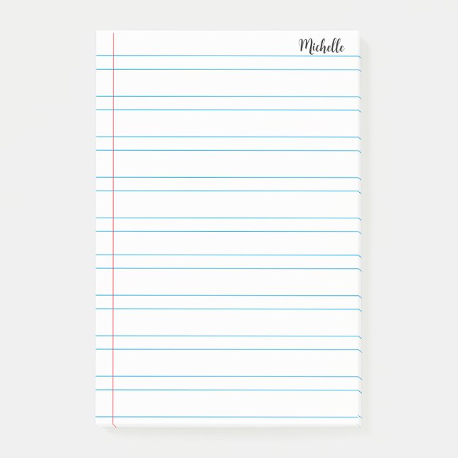 Personalisiertes Schulbuch Post-it Klebezettel (Vorderseite)