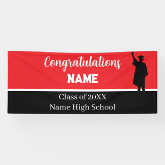 Personalisiertes Schulfarben-Abschlussbanner Banner