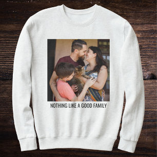 Personalisiertes Schwarz-Asche-Katzenmutter-Famili Sweatshirt