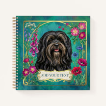 Personalisiertes Schwarz-Braun-Lhasa-Apso-Quadratn