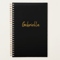 Personalisiertes Schwarz und Gold