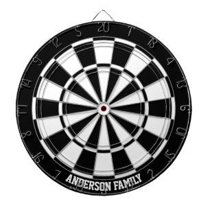 Personalisiertes Schwarz-Weiß-Bicolor-Farbboard Dartscheibe
