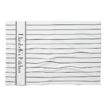 Personalisiertes Schwarz-weißes Pinstrichmuster