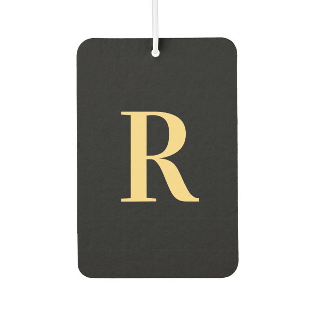 Personalisiertes Schwarzes Gold Autolufterfrischer (Vorderseite)