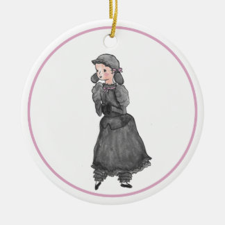 Personalisiertes Schwarzes Lamm Nutcracker Ballet Keramik Ornament