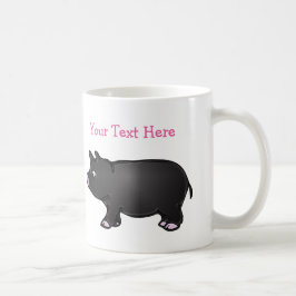 Personalisiertes schwarzes Minischwein 11 Tasse