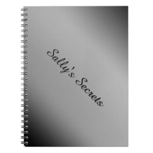 Personalisiertes Schwarzweiß-Notebook Notizblock