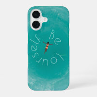 Personalisiertes Schwimmen im blauen Meer