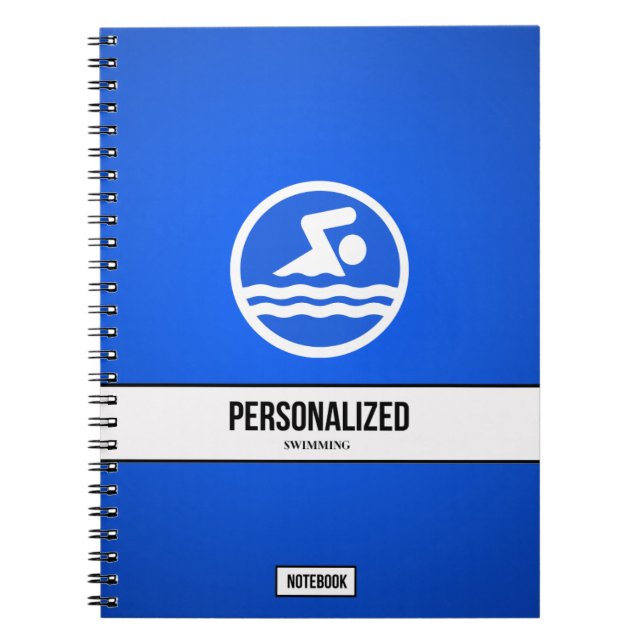 Personalisiertes SchwimmNotebook Notizblock (Vorderseite)