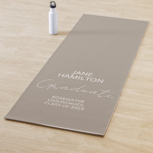 Personalisiertes Script-Graduate-Geschenkmatte Yogamatte