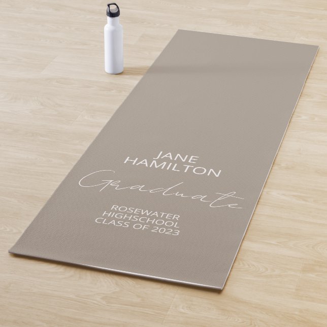 Personalisiertes Script-Graduate-Geschenkmatte Yogamatte (Beispiel)