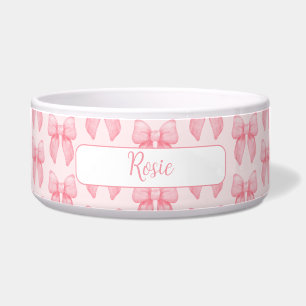 Personalisiertes Script Rosa Bogen Napf