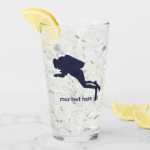 Personalisiertes Scuba Diver Tumbler Glass