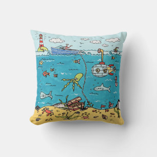 Personalisiertes Sea Life Square Kissen