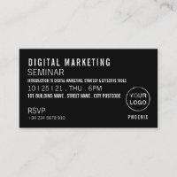 Personalisiertes Seminar/Konferenzticket Einladung