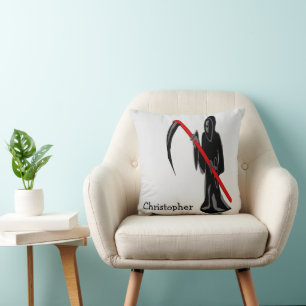 Personalisiertes Sensenmann-Design Kissen