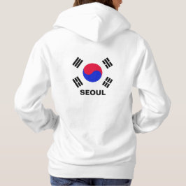 Personalisiertes "Seoul" und südkoreanische Flagge Hoodie