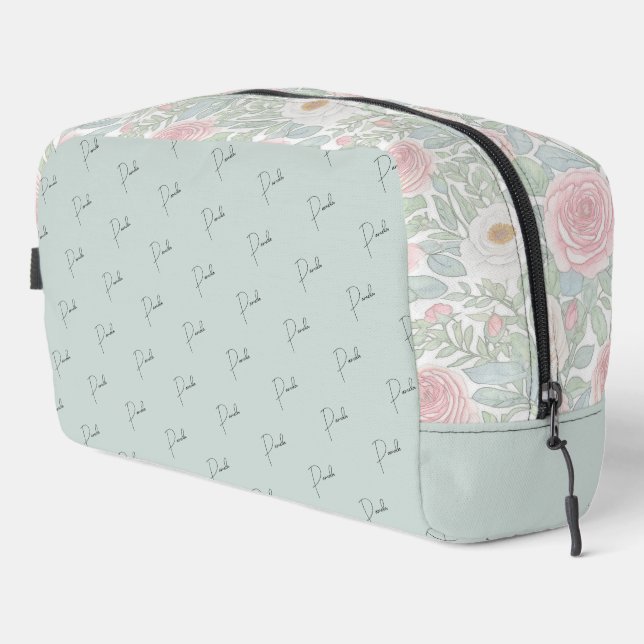 Personalisiertes Shabby Chic Waschbeutel (Rechte Ecke)