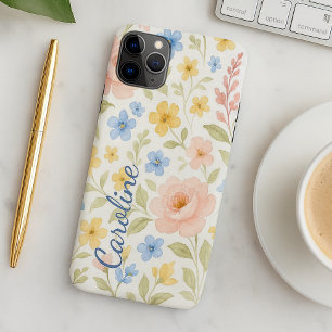 Personalisiertes shabby französisches Blumenkunstm iPhone 16 Pro Max Hülle