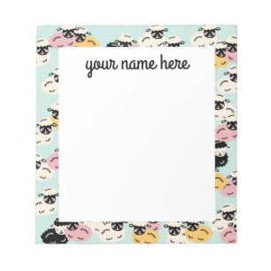 Personalisiertes Sheep Notepad Notizblock