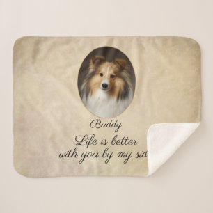 Personalisiertes Sheltie mit Dir an meiner Seite Sherpadecke