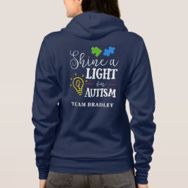 Personalisiertes Shine A Light on Autismus Matchin Hoodie