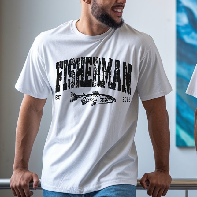 Personalisiertes Shirt der Fischer, Fanggeschenk f (Fisherman shirt, fisherman sweatshirt, fishing gift, fishers gift, outdoor fishing shirt for dad,)