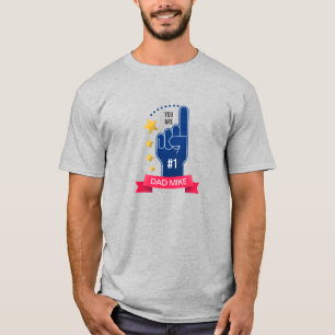 Personalisiertes Shirt Name-des Vatertags- 