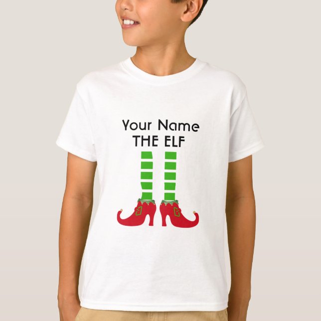 Personalisiertes Shirt, Weihnachtself T-Shirt (Vorderseite)