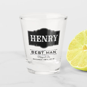 PERSONALISIERTES SHOTGLAS FÜR TRAUZEUGEN SCHNAPSGLAS