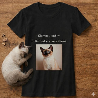 Personalisiertes Siamkatzen-Shirt mit individuelle T-Shirt