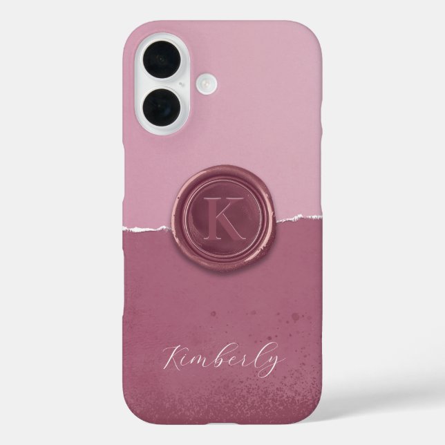 Personalisiertes Siegellack Case-Mate iPhone Hülle (Rückseite)