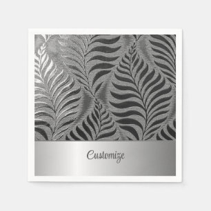 Personalisiertes Silberleaf Motif 2 Serviette