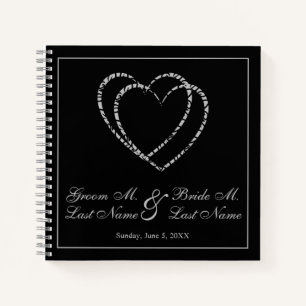 Personalisiertes Silver Wedding Gästebuch Notizbuch