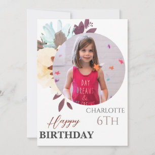 Personalisiertes Simple Birthday Stilvolles Fun Fo Karte