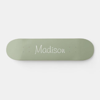 Personalisiertes Skateboard mit grüner Solid Color