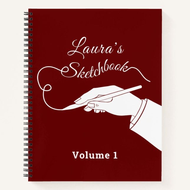 Personalisiertes Sketch Notizbuch (Vorderseite)