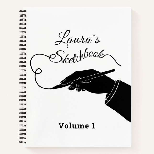 Personalisiertes Sketch Notizbuch (Vorderseite)
