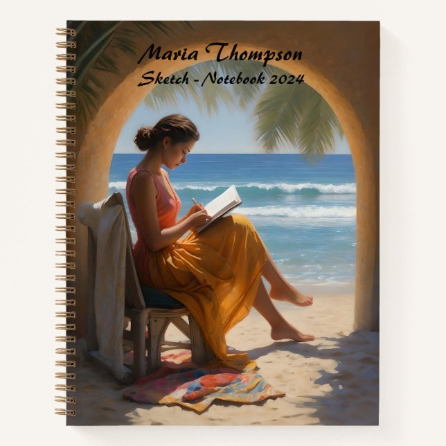 Personalisiertes Sketch Travel Notebook Journal-Ta Notizbuch (Vorderseite)