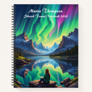 Personalisiertes Sketch Travel Notebook Journal-Ta Notizbuch