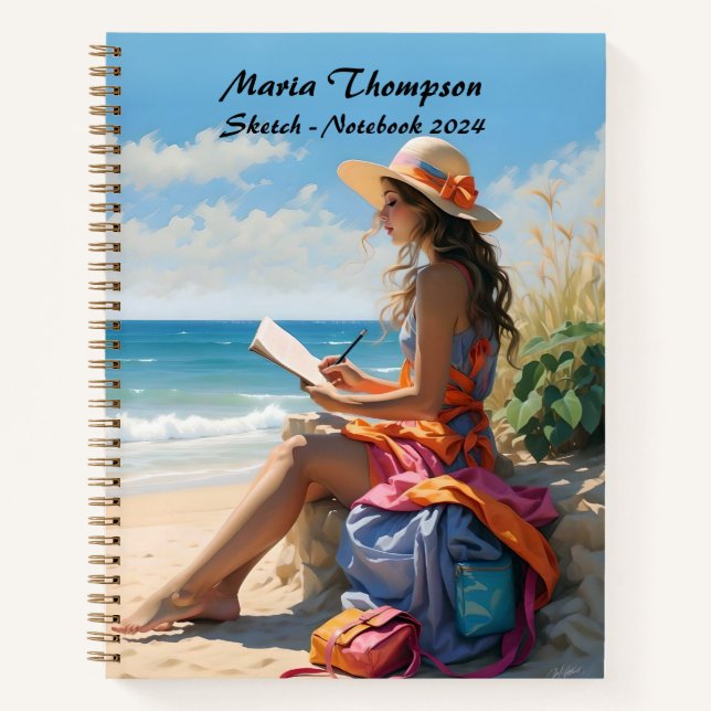 Personalisiertes Sketch Travel Notebook Journal-Ta Notizbuch (Vorderseite)